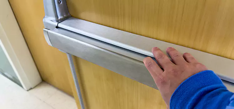 Installing a Push Bar on a Door Landover